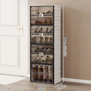 Axyaa Shoe Cabinet: Large Space-Saving Shoe Rack for Sneakers/Boots, Collapsible Organizer
