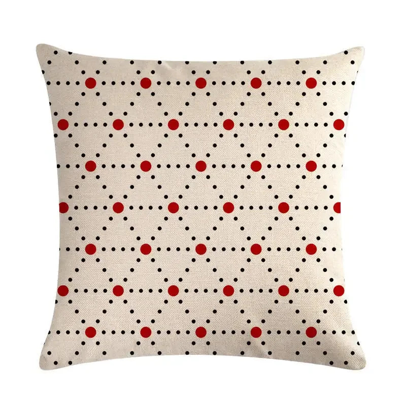 Axyaa Geometric Linen Pillowcase for Stylish Home Decor