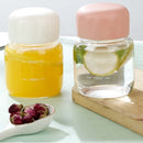 Axyaa Mini Solid Color Glass Water Bottle with Lid