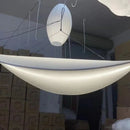 Axyaa Silk Fabric LED Pendant Chandelier: Modern Handmade Lighting Fixture for Home Decor
