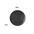 Axyaa Matte Water Ripple Ceramic Plate Steak Pasta Dessert Snack Molecular Cuisine Dish