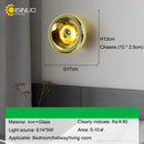 Axyaa Round Glass Wall Lamp for Bedroom, Living Room & Corridor