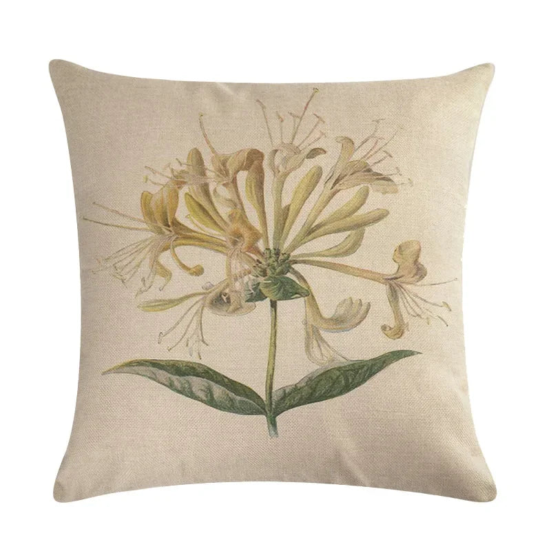 Axyaa Nordic Printed Cotton Linen Pillowcase for Home Office Decor 45*45cm