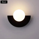 Axyaa Colorful Circular Macaron Wall Light - Modern Nordic LED Home Lighting
