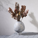 Axyaa Retro Ceramic Vase Handicraft Crude Pottery Floral Arrangement Home Decor
