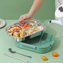 Axyaa Stainless Steel Bento Lunch Box Set with Large Capacity Compartments