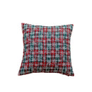 Axyaa Snowflake Red Pillowcase Cojines, Romantic Retro Design for Sofa, 30x50/45x45/50x50cm