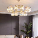Luxury Atmosphere Crystal Chandelier for Living Dining Bedroom Villa Room Decor by Axyaa