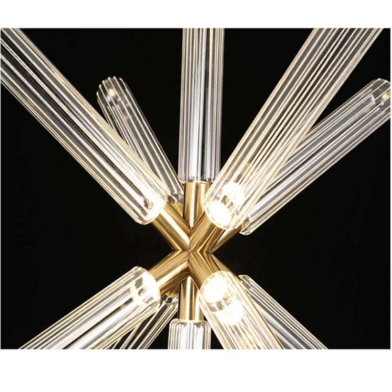 Axyaa Nordic Glass Chandelier for Modern Living Spaces