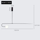 Axyaa Geometric Line Pendant Light - Minimalist Nordic Design for Home & Commercial Spaces