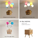 Axyaa Cartoon Balloon Glass Pendant Light for Kids Room Decor