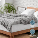 Axyaa Cotton Weighted Blanket 80x87 25lbs Light Grey - All-Natural with Glass Beads