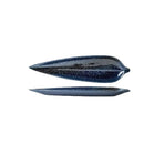 Axyaa Bamboo Leaf Sushi Ceramic Plate for Restaurant, Fish, Snack, Dessert