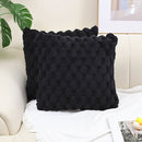 Axyaa Winter Plush Cushion Cover - Sofa Bed Room Decor Pillowcase