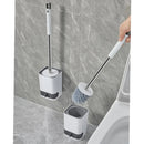 Axyaa Long Handle Wall-Mounted Toilet Brush with Detachable Drain Drawer