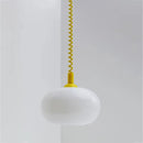 Axyaa White Glass LED Pendant Chandelier for Bedroom, Bar, Restaurant