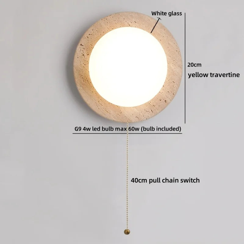 Axyaa Glass White LED Wall Lamp for Living Room & Bathroom Mirror Lighting