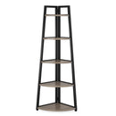Axyaa Corner Wood Bookshelf Storage Shelves • Tribesigns Bookcase Elegant Rack
