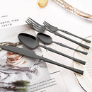 Axyaa 20-Piece Gold Stainless Steel Cutlery Set Dining Silverware Forks Knives Spoons