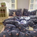 Axyaa Queen Size Strawberry Bedding Set: Duvet Cover, Bed Sheet, Pillowcase