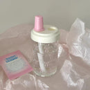 Axyaa Cute Bow Tumbler 500ml: Kawaii Reusable Drink Cup for Bubble Tea, Coffee, Juice