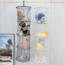 Axyaa 4 Grids Folding Clothes Storage Basket