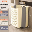 Axyaa Foldable Laundry Basket: Large Capacity Wall Mount Storage Bag for Clothes, Toys & Organizers