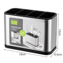 Axyaa Stainless Steel Cutlery Organizer Drainer Knife Stand Storage Holder.