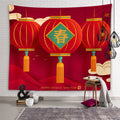 Axyaa Chinese New Year Tapestry Blessings Good Luck Spring Festival Decor