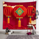Axyaa Chinese New Year Tapestry Blessings Good Luck Spring Festival Decor