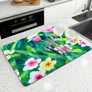 Axyaa Flower Drain Mat: Quick-Dry Absorbent Kitchen & Bathroom Pad