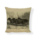 Axyaa Cute Animal Painted Cushion Covers for Home Decor and Gifts