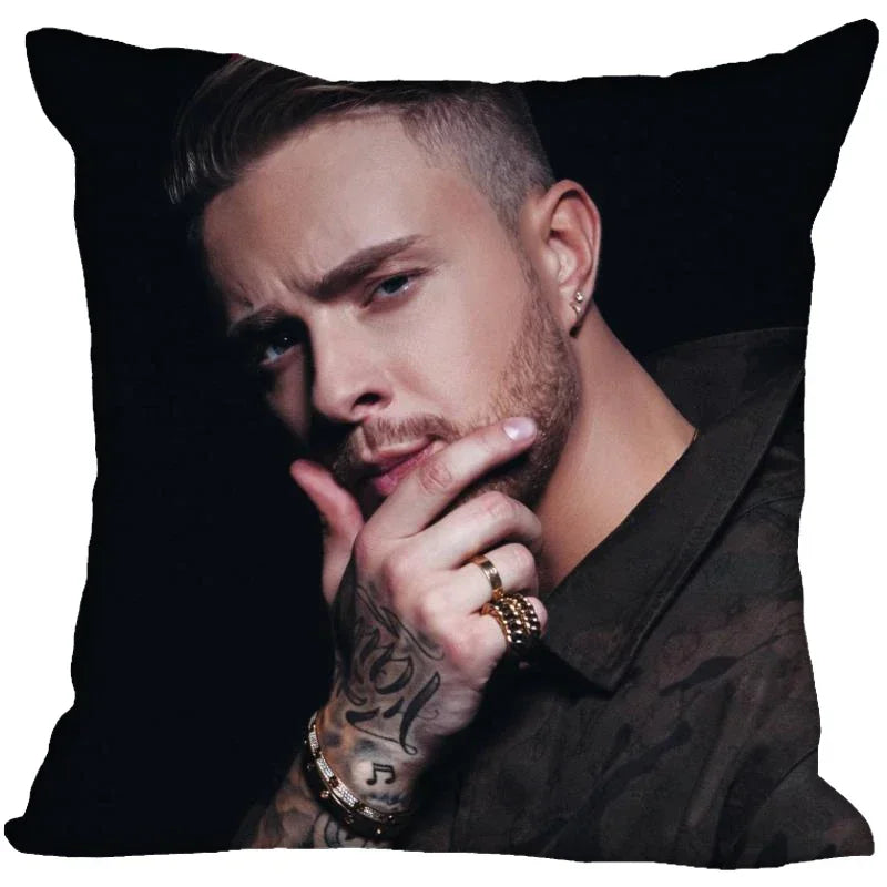 Axyaa Satin Soft Pillow Cover Square Zipper Pillowcase