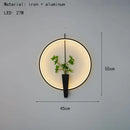 Axyaa Aluminium Ring Wall Lamp 3000K White Black Sconce for Home Decor