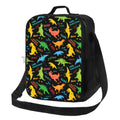 Axyaa Dino Insulated Lunch Bag - Portable Thermal Bento Tote for Kids, Boys, Girls