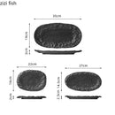 Axyaa Ceramic Sushi Dessert Plate Fish Specialty Tableware