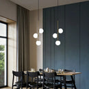 Axyaa Glass Ball LED Chandelier: Nordic Modern Luxury Pendant Light