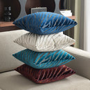 Axyaa Zebra Print Velvet Square Pillow Cover for Sofa Couch Living Room Bedroom
