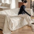 Axyaa Chenille Sofa Towel: Modern Home Decor, Universal Sofa Cover Blanket, Four Season Sofa Mat.