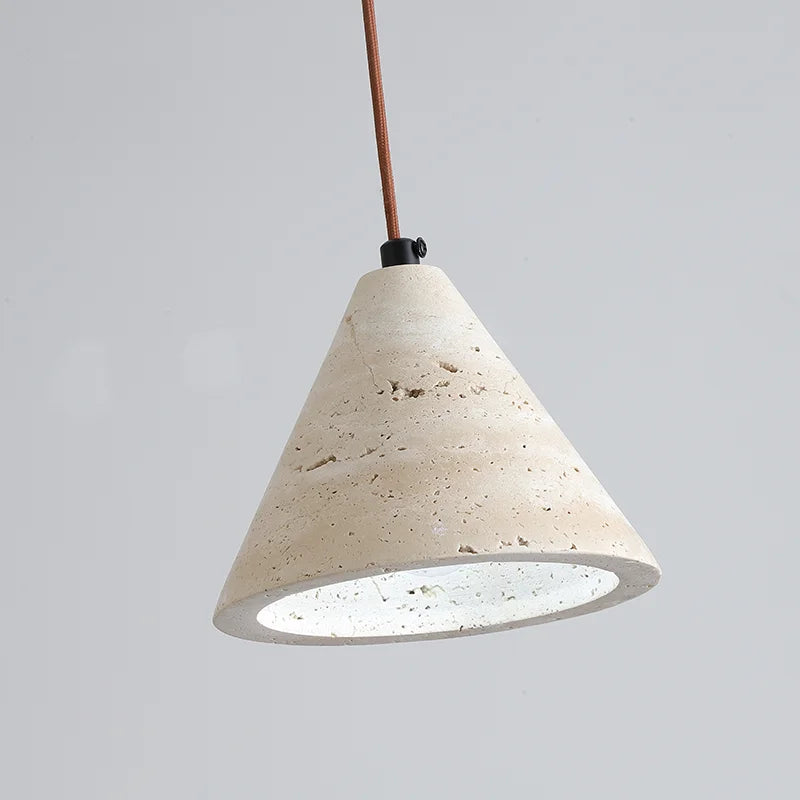 Axyaa Stone Art Pendant Lamp LED Chandelier Home Lighting Fixtures