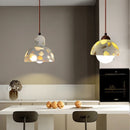 Axyaa Cement Stone Chandelier Nordic Wire Pendant Lamp - Adjustable and Stylish Lighting