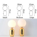 Axya Nordic Glass LED Table Lamp for Modern Living Room Decor & Study Lighting