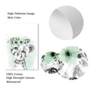 Axyaa Animal Lion Koala Green Wall Poster Nursery Art Prints Canvas Painting