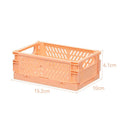 Axyaa Foldable Storage Crate: Portable Stackable Organizer Box for Makeup, Jewelry, and Toys