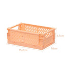 Axyaa Foldable Storage Crate: Portable Stackable Organizer Box for Makeup, Jewelry, and Toys