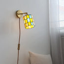 Axyaa Modern Glass Round LED Wall Lamps for Bedroom Living Room