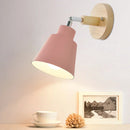 Axyaa Nordic Wooden Wall Light in 6 Colors for Indoor Living Spaces