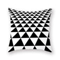 Axyaa Abstract Geometry Letter Print Cushion Cover - 45x45cm