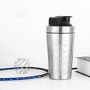 Axyaa Stainless Steel Protein Shaker Bottle with Steel Ball and Scale