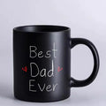 Axyaa Papa Bear Mug - Best Dad Ever 350ml Black Ceramic Coffee Cup